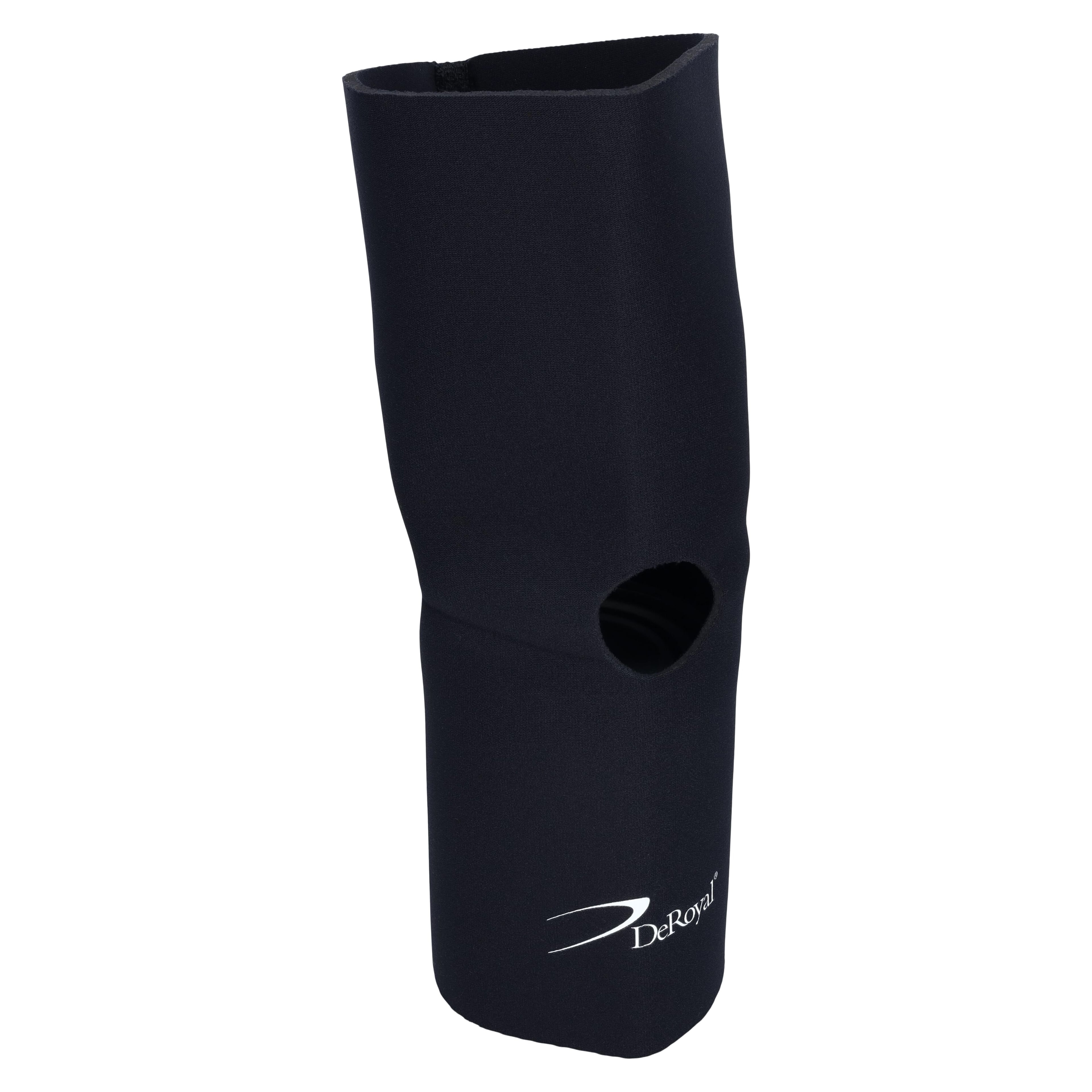 DeRoyal Support Knee Neoprene Brace, Size Small, Black, 15.5-18"
