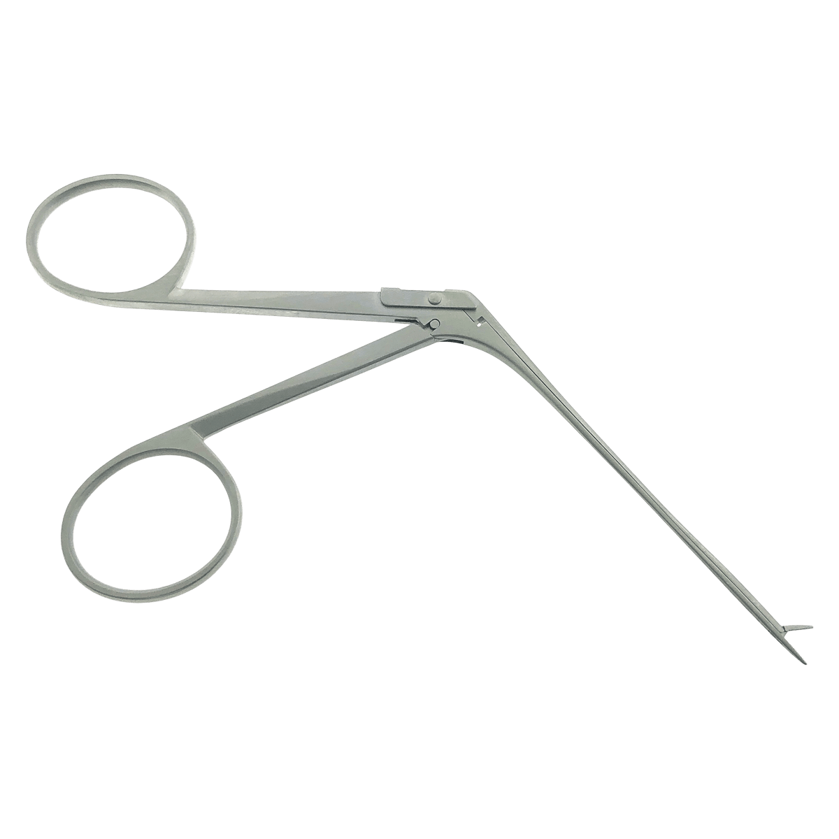 Micro Alligator Forceps, Straight, Serrated, 4mm, 3-1/4" Stainless Steel, Autoclavable