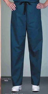 Fashion Poplin® Sangria Fashion Scrub Pants, Unisex, Large, Latex-Free, Non-Fluid Resistant, 1 Each