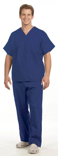 Fashion Seal Scrub Pant, Unisex, Drawstring, 1 Pocket, 3X Large, Cobalt Blue, 65% Polyester/35% Cotton, 78851