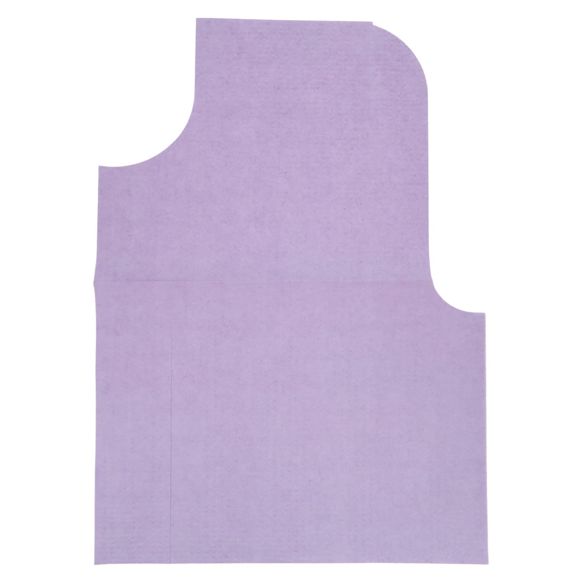 Tidi Products Prophy/Endo Bib, 29" x 21", Lavender, Tissue/Poly/Tissue, Contour Neck, 100/Case, 917480