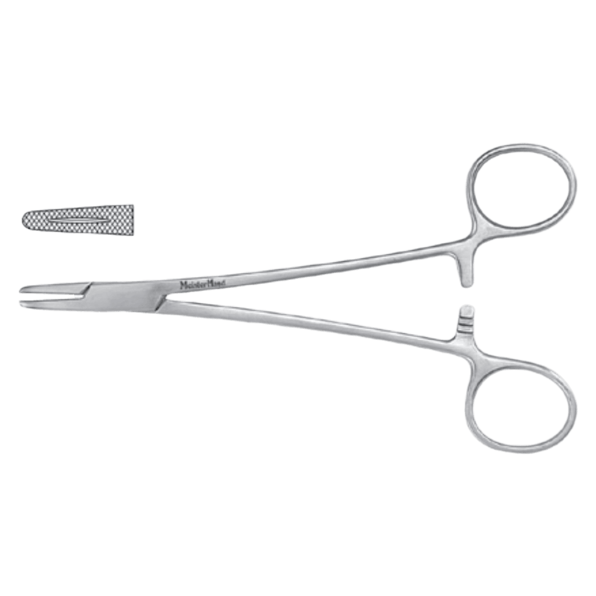 Meister-Hand Mayo-Hegar Needle Holder, Serrated Jaw, 7-1/4", Stainless Steel