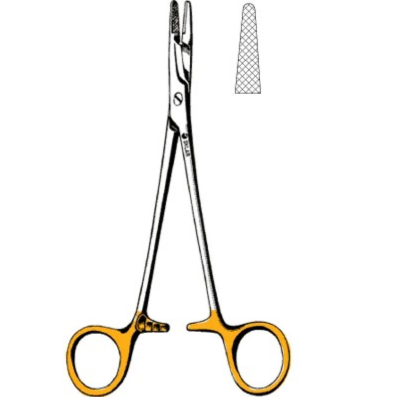 Sklar Instruments Olsen-Hegar Needle Holder, 4-3/4", Tungsten Carbide