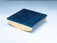 CanDo Rocker Board for Balance Training, Wood, Vestibular Therapy