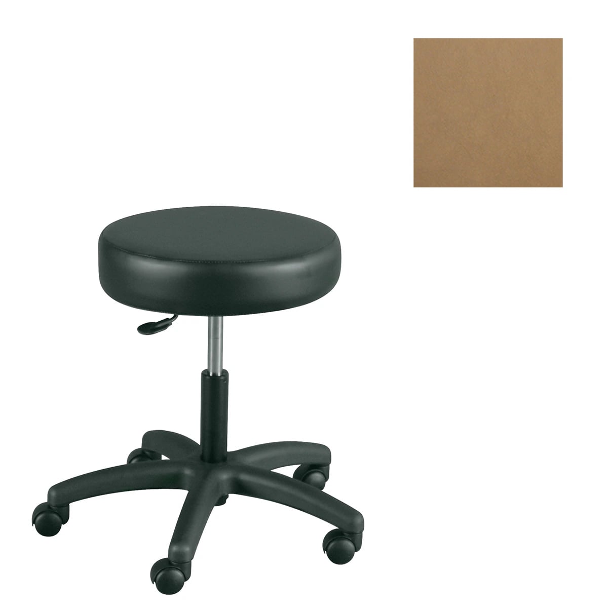 Winco Mfg LLC Task Stool with Gas Lift, Doe, 250 lb Capacity