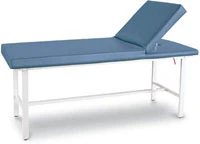 Winco Mfg Treatment Table with Backrest, Burgundy, 400 lb Capacity