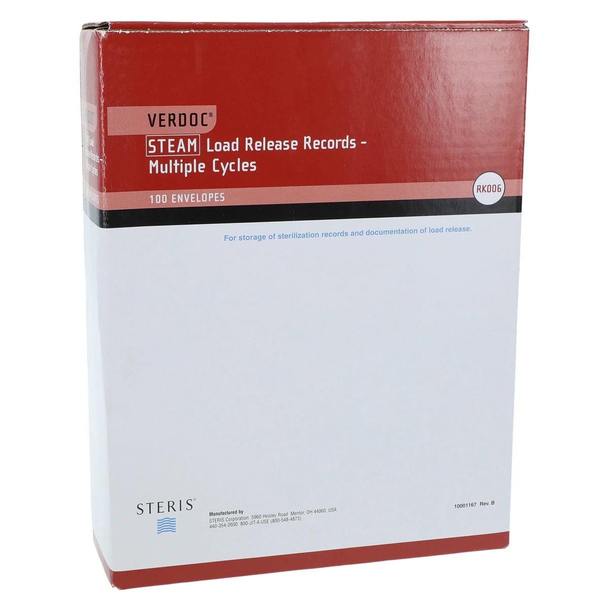 Steris Verdoc Steam Load Release Envelope, Multi, 100/Box