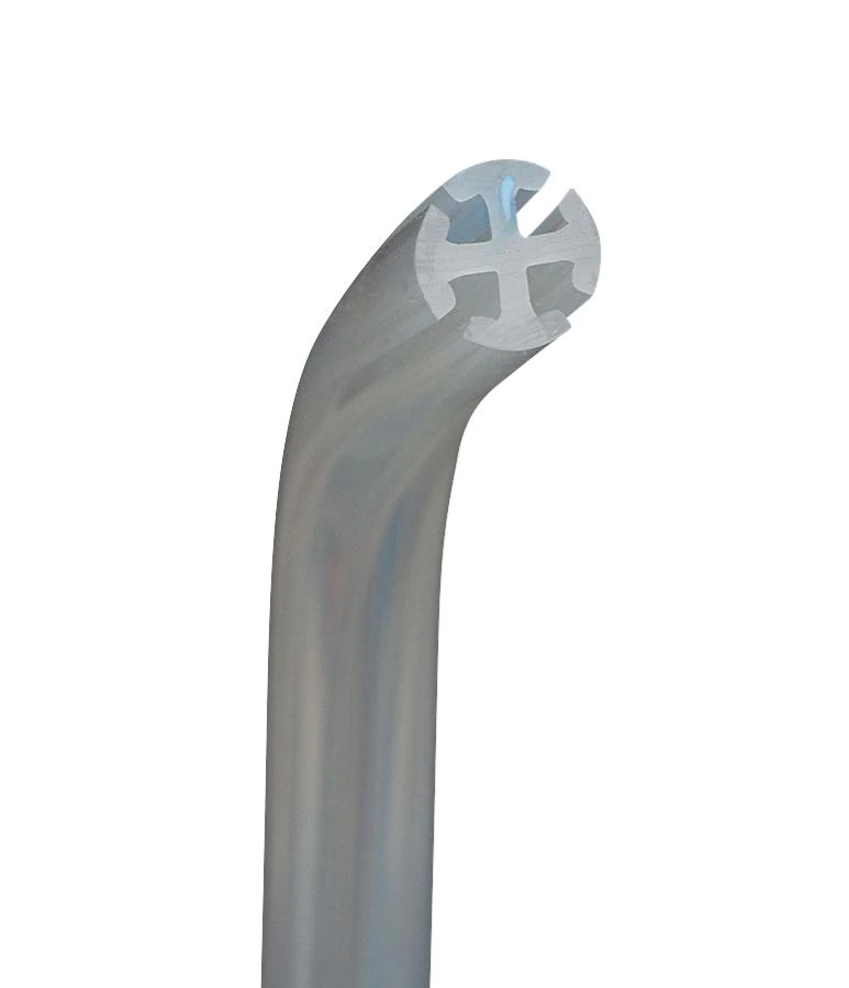 Medline Silicone Wound Drain, Round Tip, 4-Channel Full Fluted, 19Fr