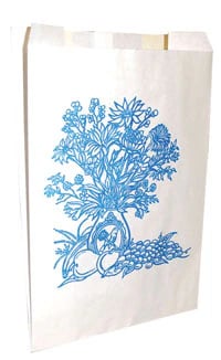 Fox Converting Dental Chairside Waste Bags, Paper, Blue/White, 200/Box, 420653960