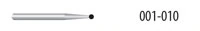 Diamond FG 801-010M Round Bur, Friction Grip, Medium, 10.0 mm, 5/Package