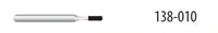 Diamond FG 838-010M Round End Cylinder Friction Grip Bur, Medium, 4.0 mm, 5/Pk
