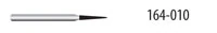 Diamond FG 852-010M Round End Taper Friction Grip Bur, Medium, 6.3 mm, 5/Pk