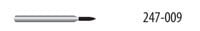 Diamond FG 860-009SF Flame Bur, Friction Grip, Extra Fine, 4.0 mm, 5/Pack