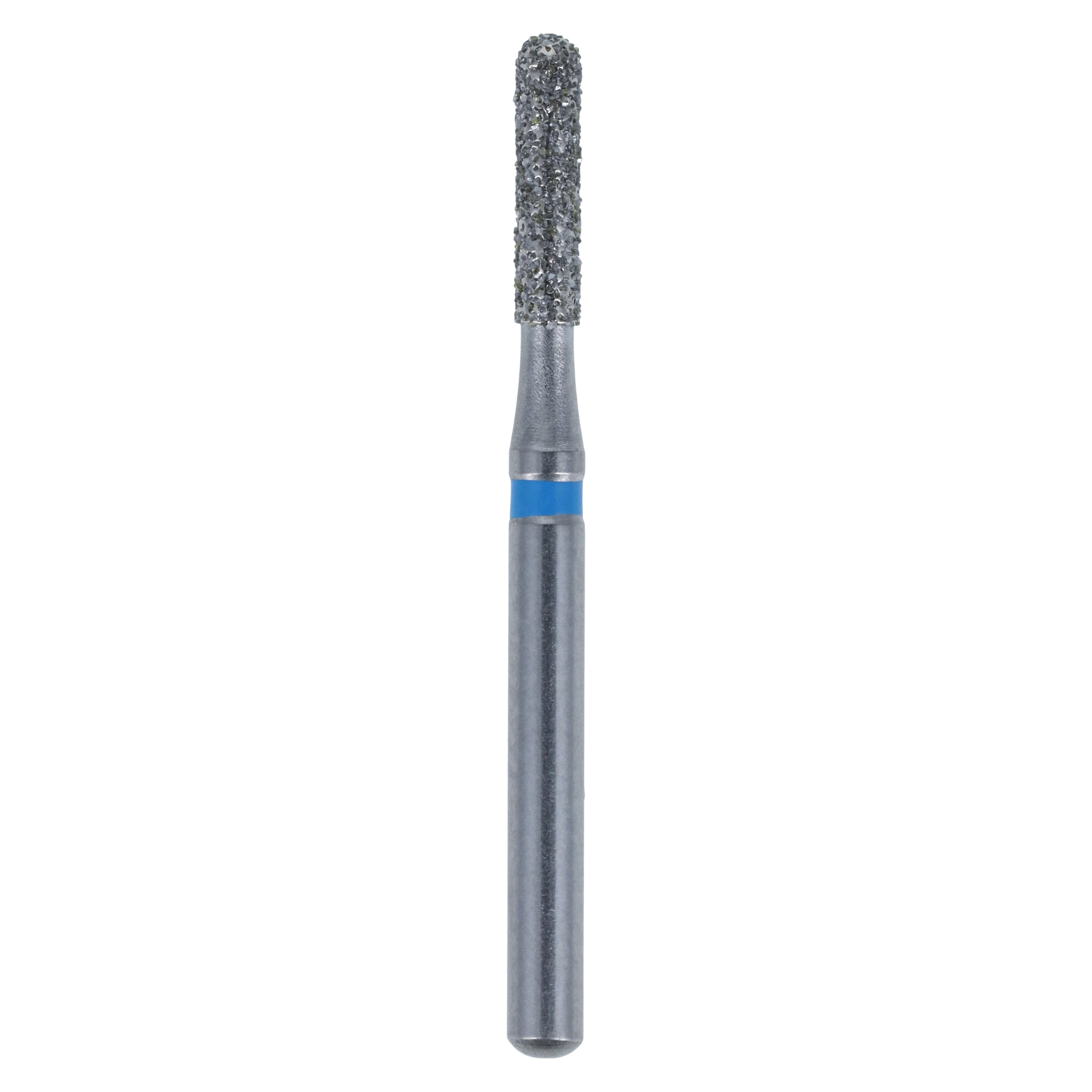 Diamond FG 880-014M Round End Cylinder Friction Grip Bur, Medium, 6.0 mm, 5/Pack