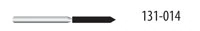 Diamond FG 886-014M Beveled Cylinder Friction Grip Diamond Bur, Medium, 10.0 mm, 5/Pack