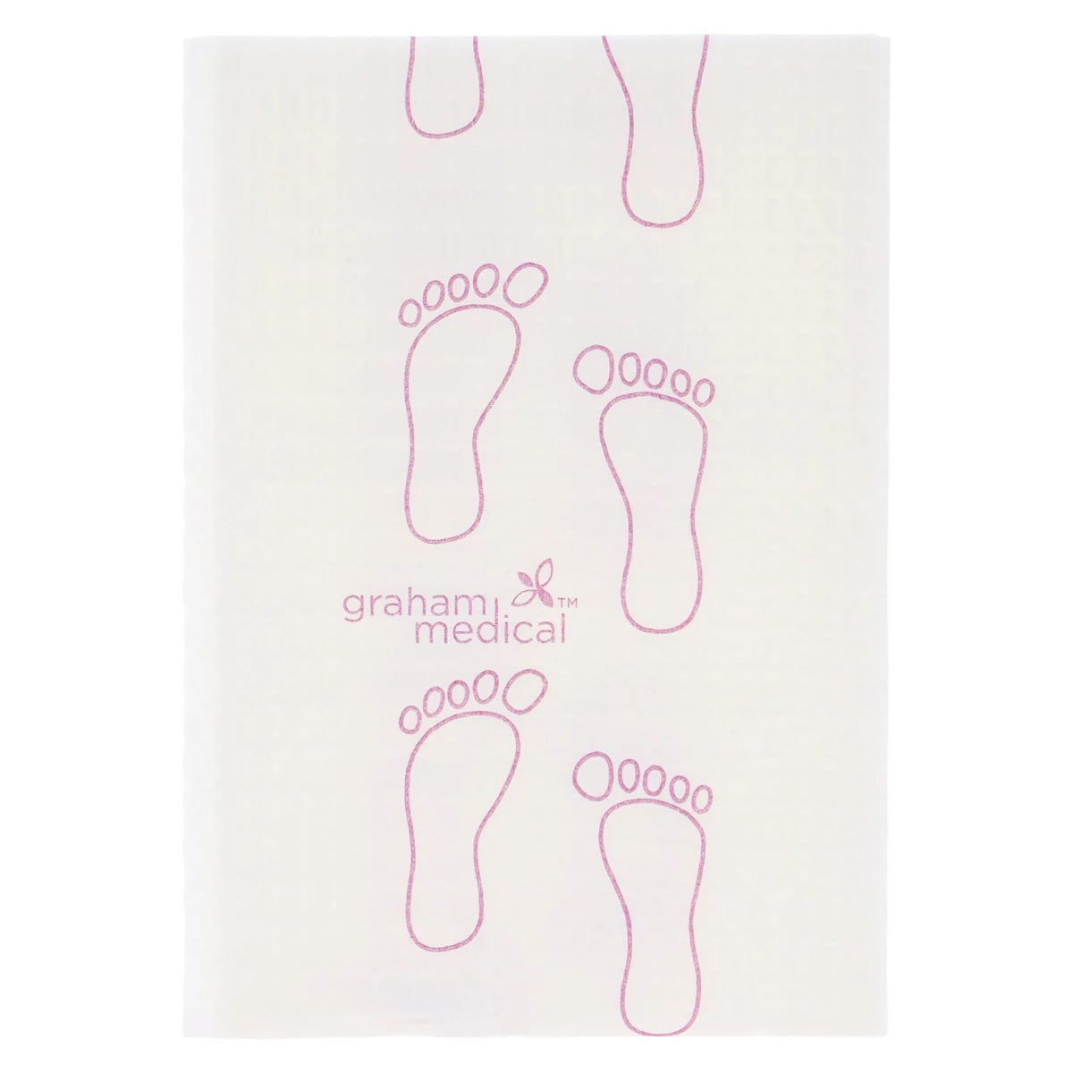 Graham Medical Professional Patient Towel, 3 Ply Tissue/Poly, 13.5 in x 18 in, Mauve, Disposable, 500/Case