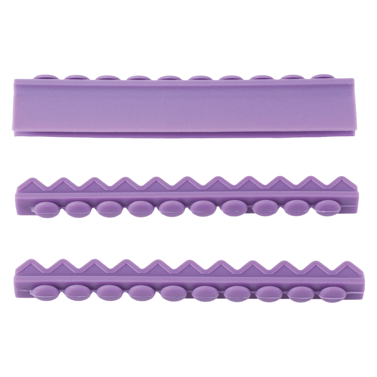 Henry Schein 10 Instrument Cassette Replacement Rails, Purple Silicone, 3/Bag