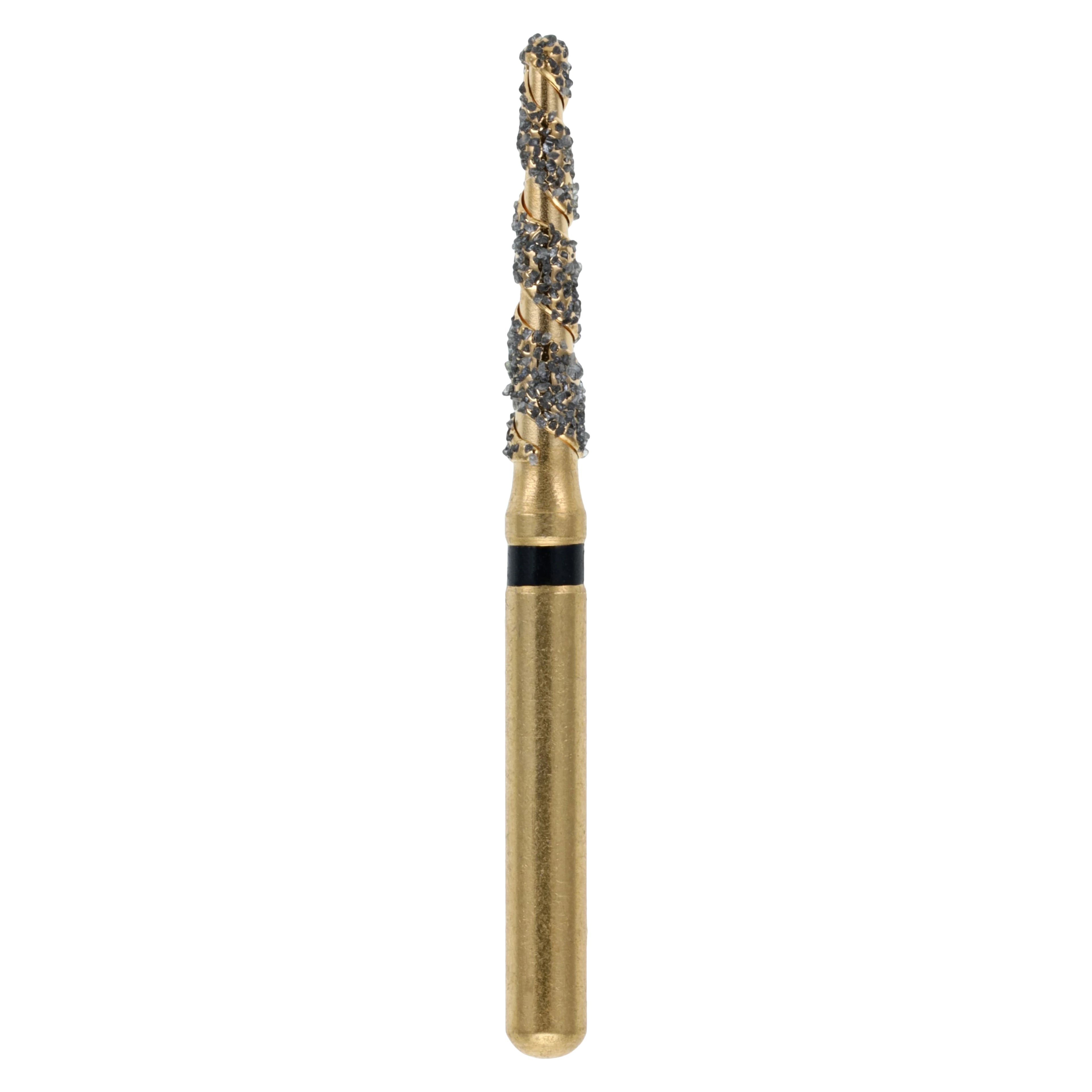 Maxima SC Diamond FGSS XCoarse Round End Taper Bur, Friction Grip Short Shank, 856-014SC, 5/Pk