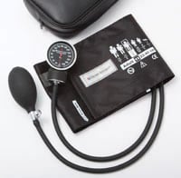 Pocket Sphyg Pro LF Black Aneroid Sphygmomanometer, Size 10, Latex-Free, Arm Dial Display
