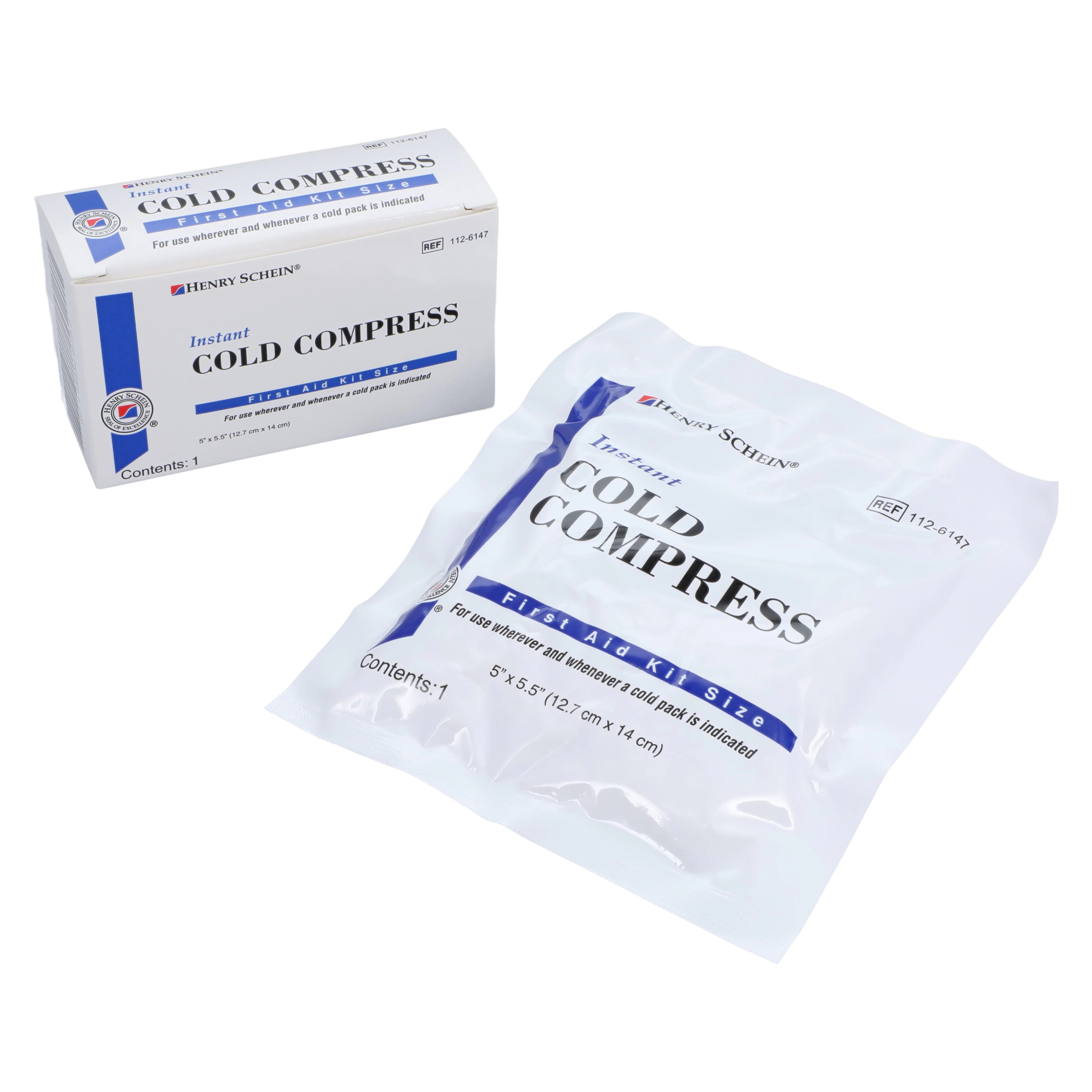 Henry Schein Instant Cold Compress, Disposable, 5.5" x 5"