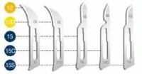 Henry Schein Surgeon Blades, Stainless Steel, Sterile, #12, 100/Bx