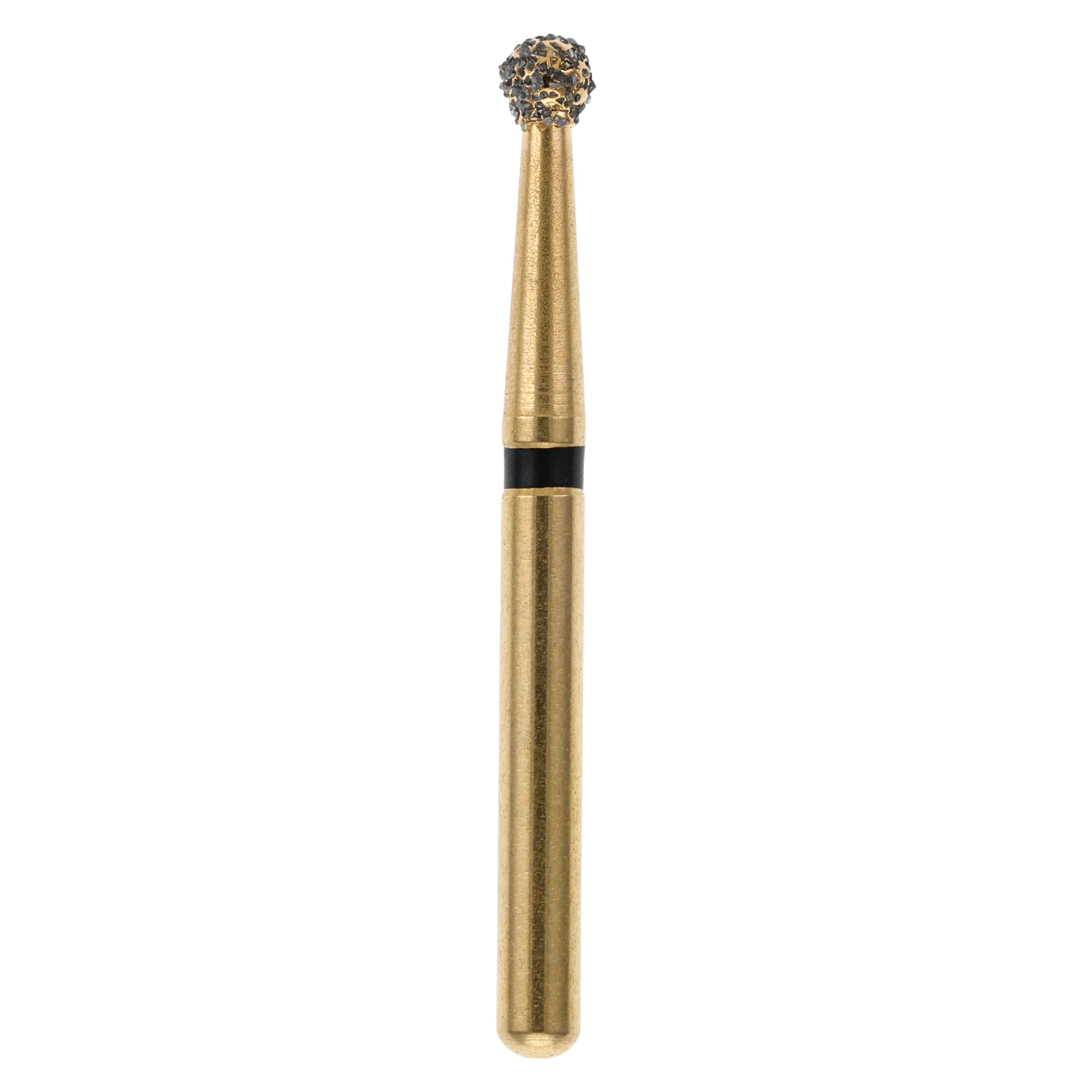 MAXIMA GOLD Diamond FG Bur, Friction Grip, Super Coarse Round, 1.6 mm, G801-016SC, 5/Pk