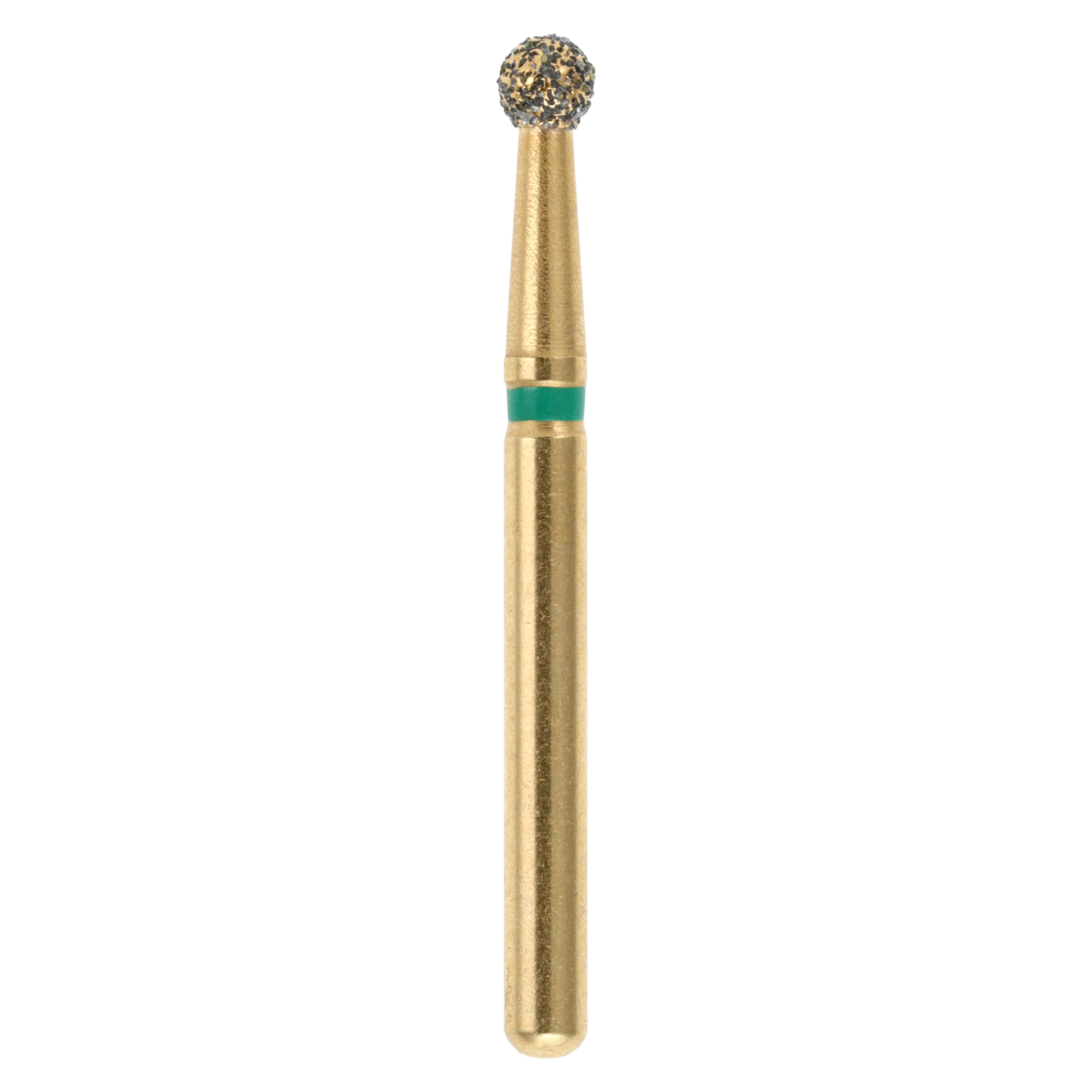 MAXIMA GOLD Diamond FG Bur, Friction Grip, Coarse Round, 1.8 mm, G801-018C, 5/Pk