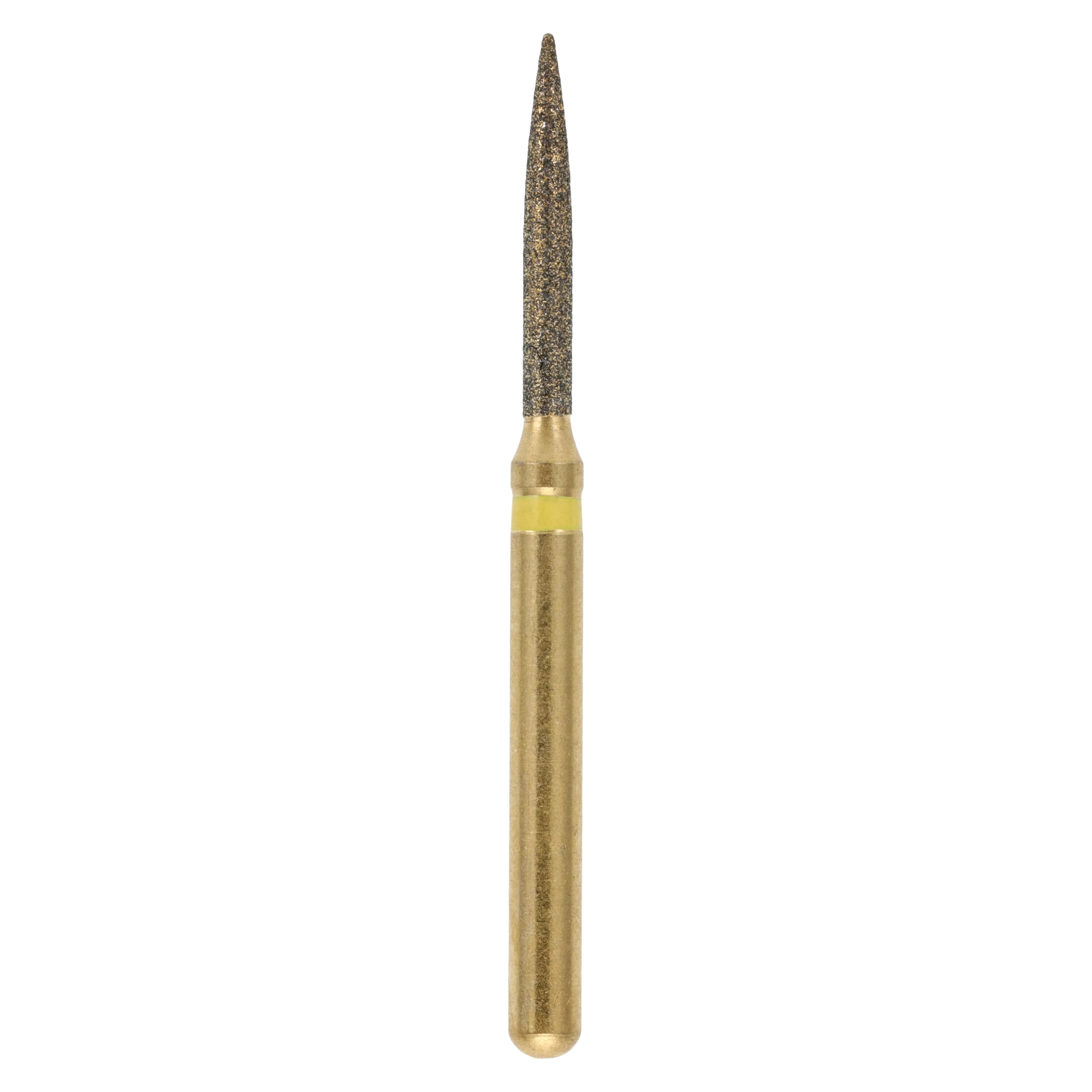 MAXIMA GOLD Diamond FG Bur, Friction Grip, Extra Fine Flame, 8.0 mm, G862-012SF, 5/Pk