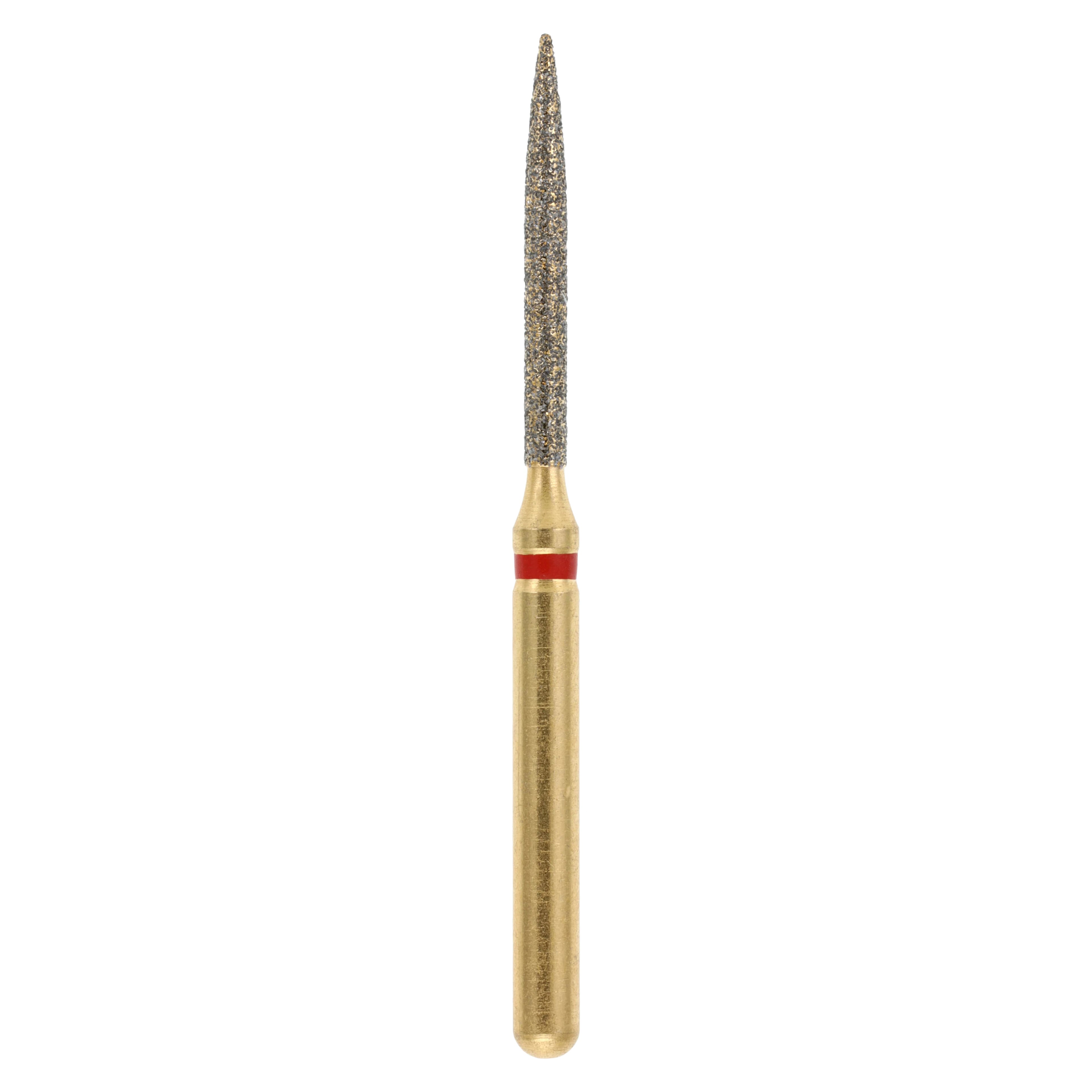 MAXIMA GOLD Diamond FG Bur, Friction Grip, Fine Flame, 10.0 mm, G863-012F, 5/Pk