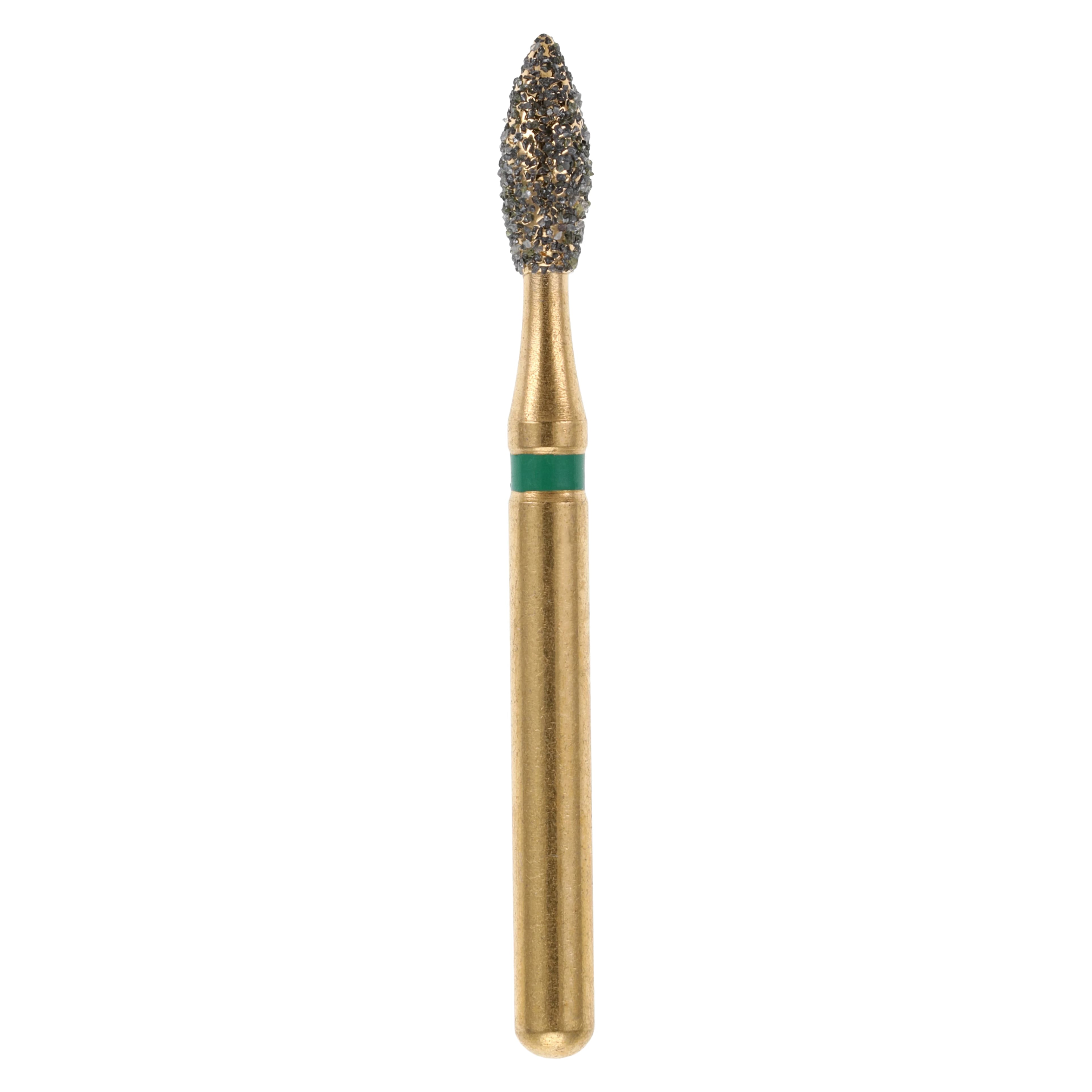 MAXIMA GOLD Diamond FG Pointed Football Bur, Coarse, Friction Grip, 4.6 mm, G368-018C, 5/Pk