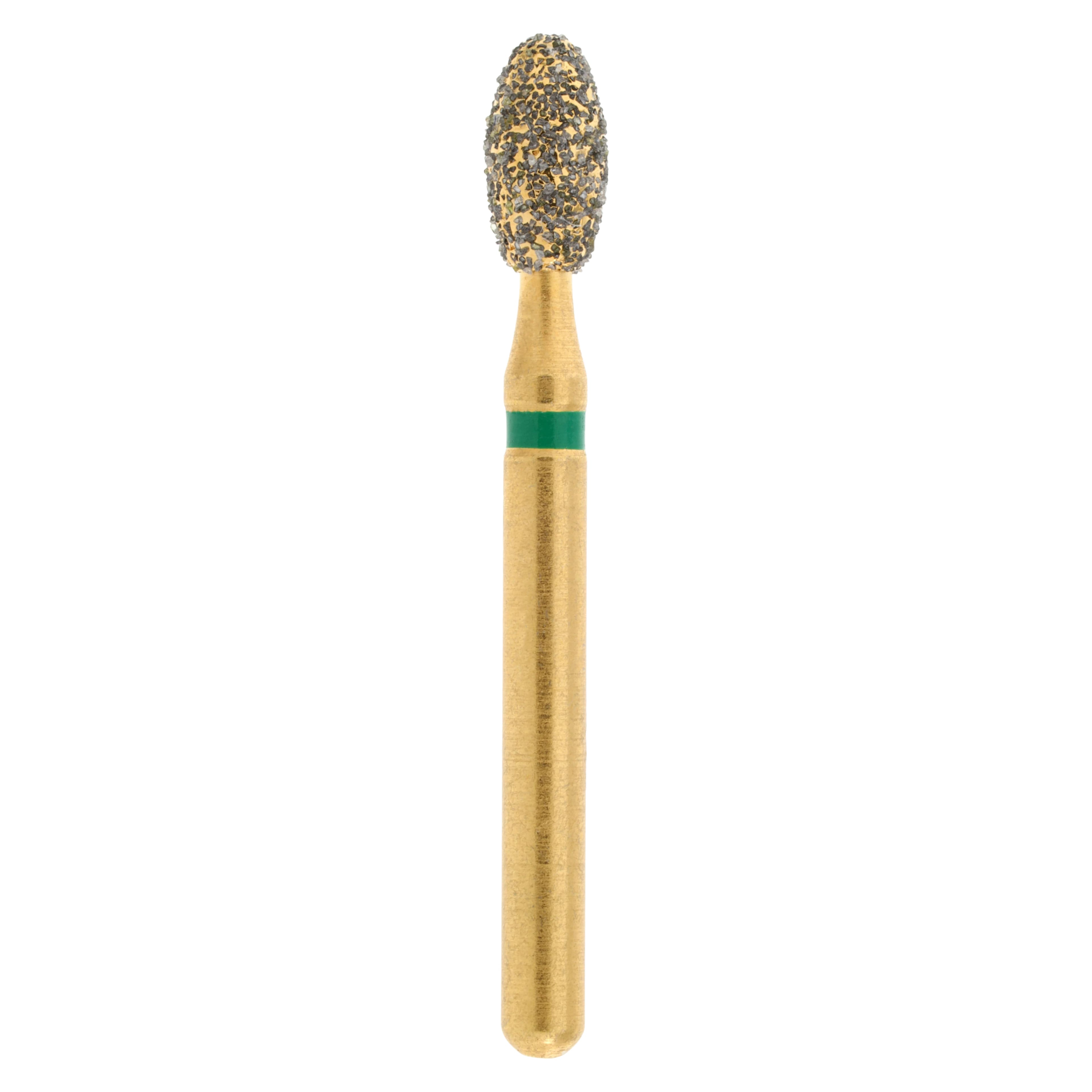 MAXIMA GOLD Diamond FG Bur, Friction Grip, Coarse, Egg/Football, 4.3 mm, G379-023C, 5/Pk