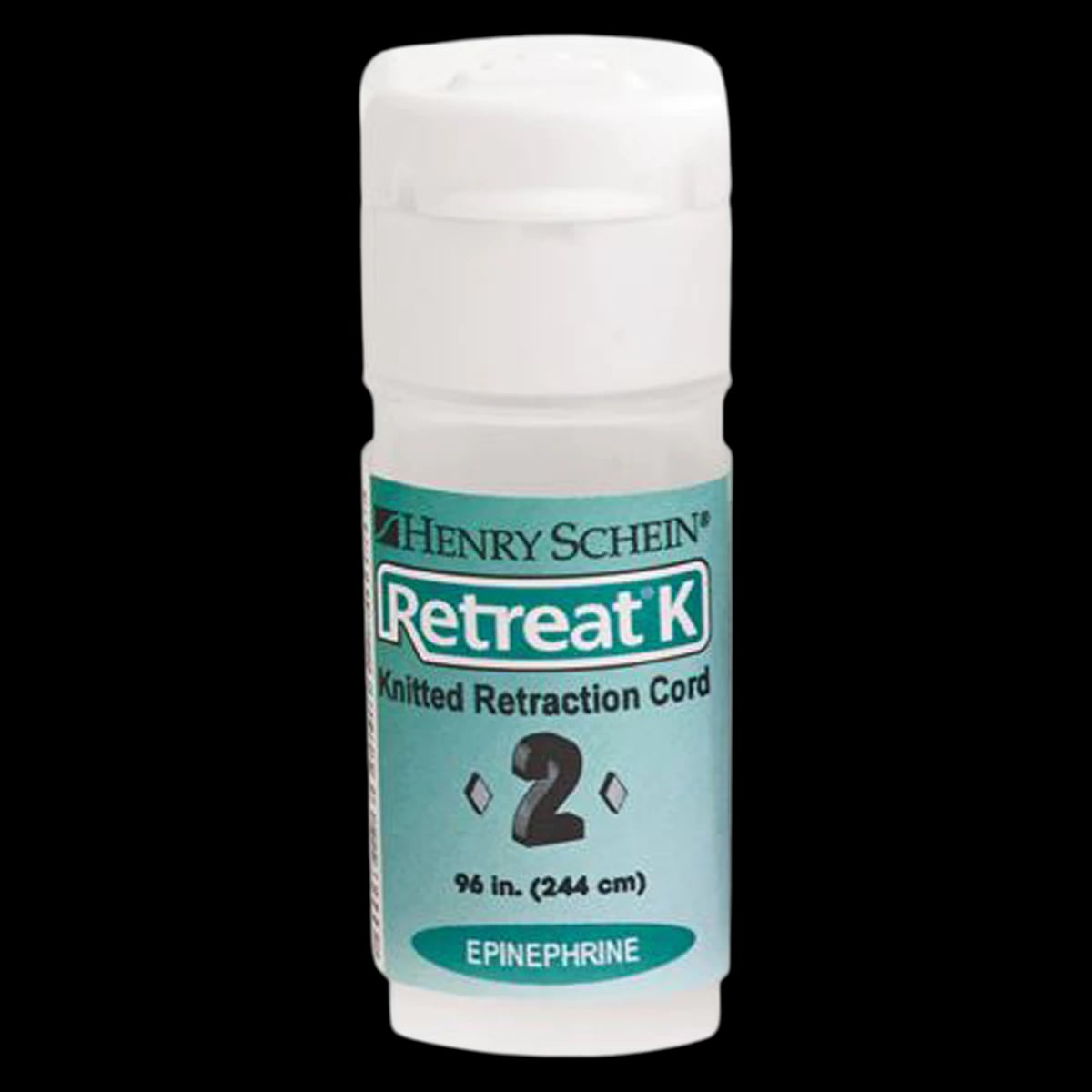 Retreat K Epinephrine Knitted Retraction Cord, Size 2, 96 in, Each