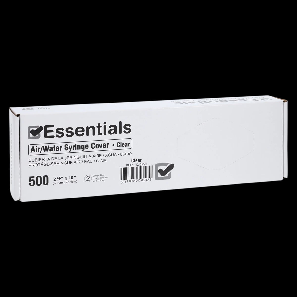 Essentials A/W Syringe Cover, 2.5 in x 10 in, 500/Box