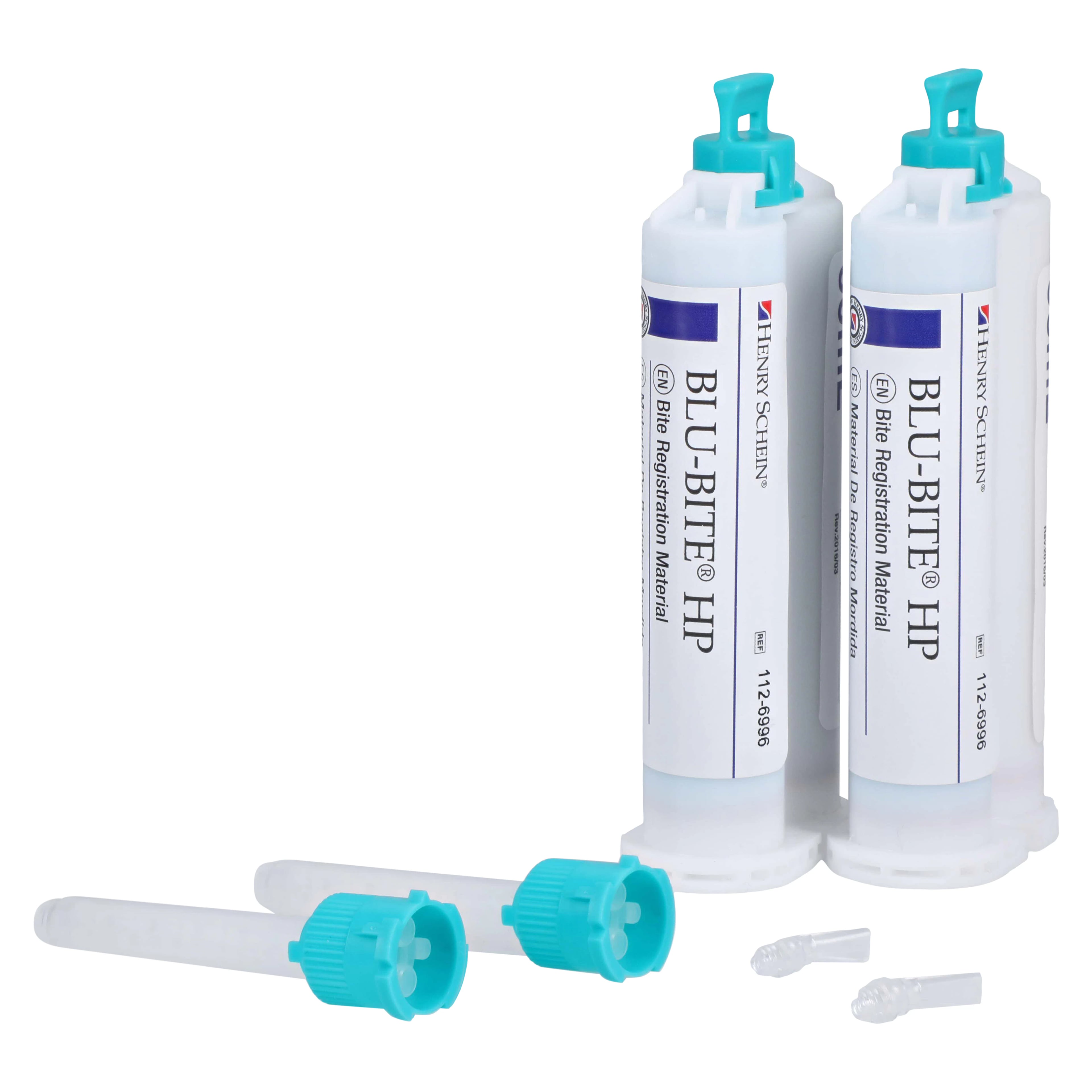 Blu-Bite HP Fast Set Bite Registration Material, Vinyl Polysiloxane, Mousse, Vanilla, 2/Bx