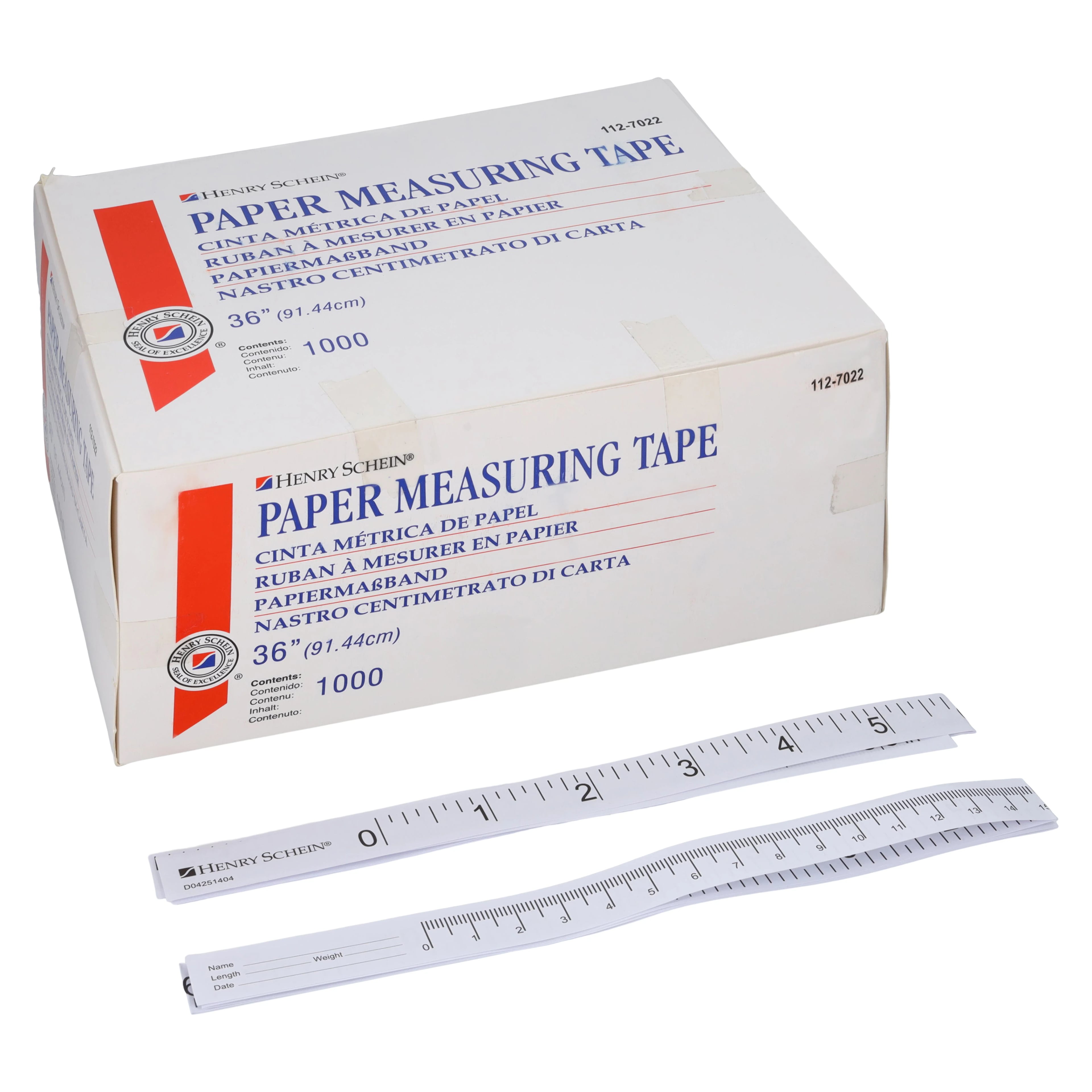 Henry Schein Disposable Tape Measure, 1000/Box