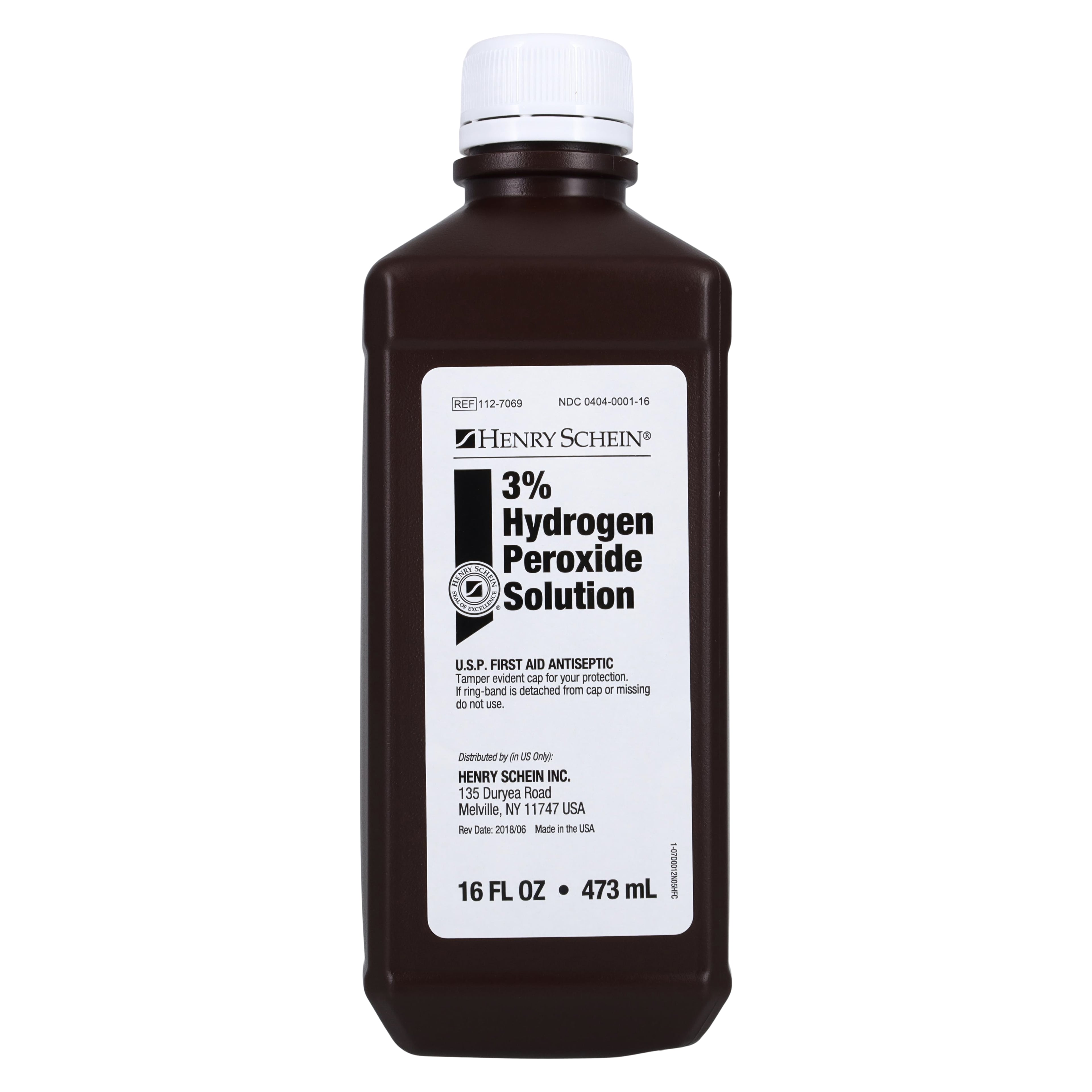 Hydrogen Peroxide 3% Solution, 16 oz Bottle