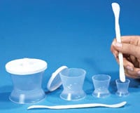 Miramix Acrylic Resin Mixing Cups, Small, 10 cc, Clear, 2/Pkg, #605120