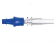 ICU Medical Clave Graduated IV Adapter, Luer Lock, Clear/Blue, Disposable, 50/Case