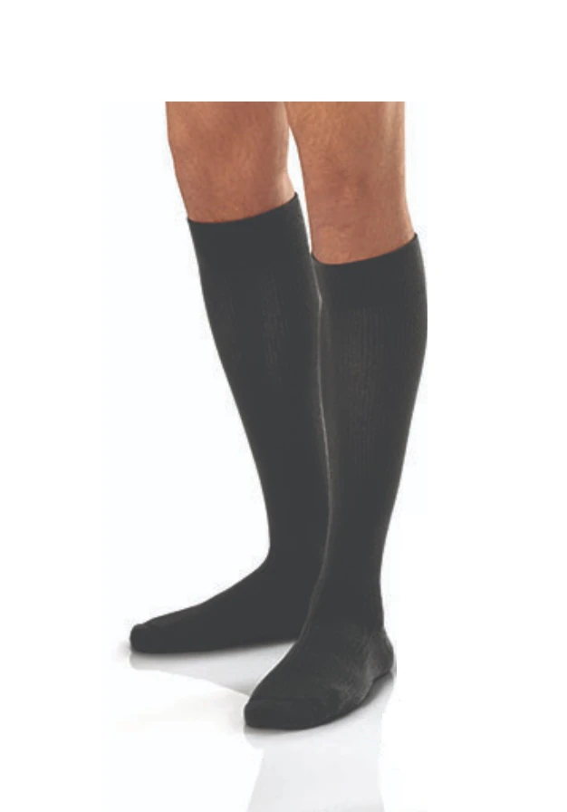 BSN Medical Comp Stocking Knee High Compression Socks, Closed Toe, Large, Unisex, Black