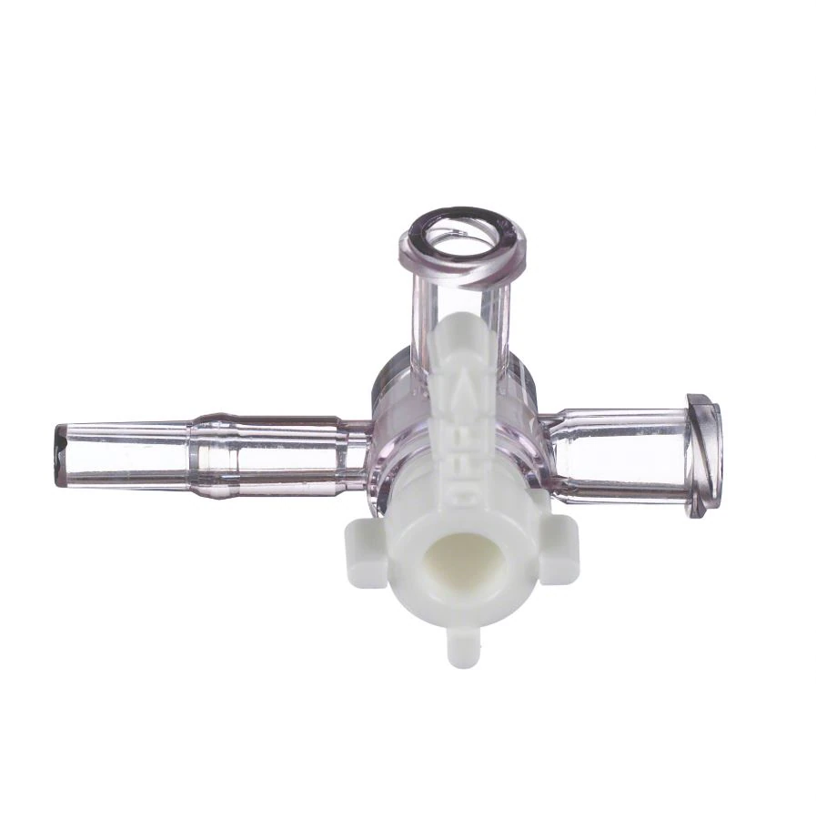 Discofix 4-Way Stopcock, Priming Volume 0.26mL, Female Luer Lock/Spin Connector, Port Cover, Non-DEHP/Non-PVC, Sterile, 100/Case