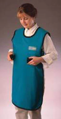 Wolf X-Ray Adult Unisex Lead Apron Coat, Navy Blue, 22" x 37", 0.5mm Lead Equivalence, with Belt