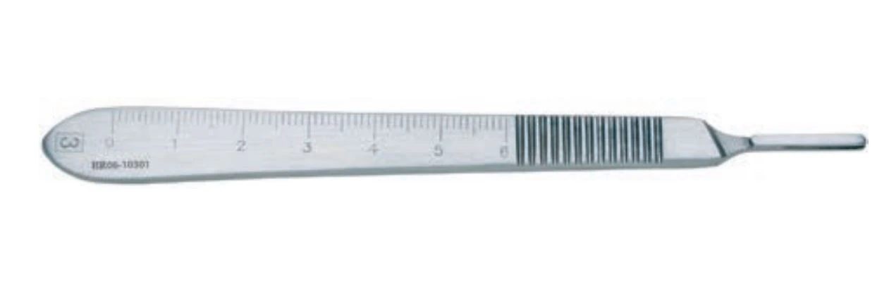 Scalpel Handle #3, Graduated, Stainless Steel