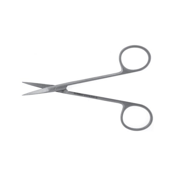 Iris Scissors, Straight, 4" (10 cm), Stainless Steel, Non-Sterile, Reusable
