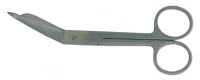 Lister Bandage Scissors, Angled, 7-1/4", Stainless Steel, Non-Sterile, Reusable
