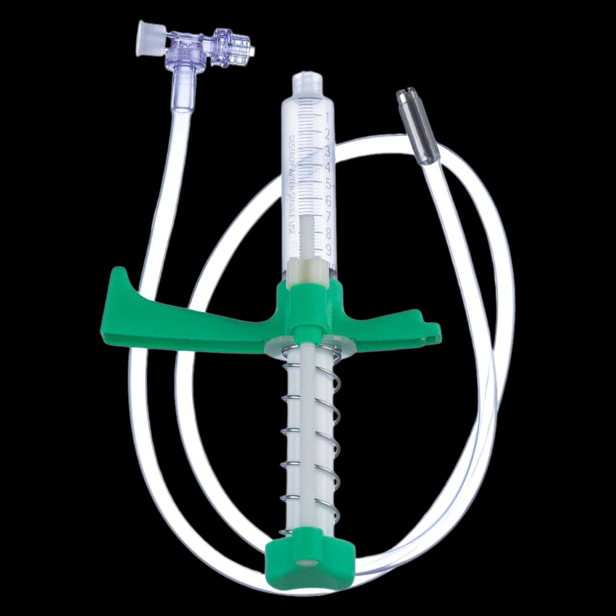 B. Braun Multi-Ad Fluid Dispensing System, 10cc Luer-Lock Syringe, Adjustable Automatic Spring Return, 30" Tubing, 10/Case