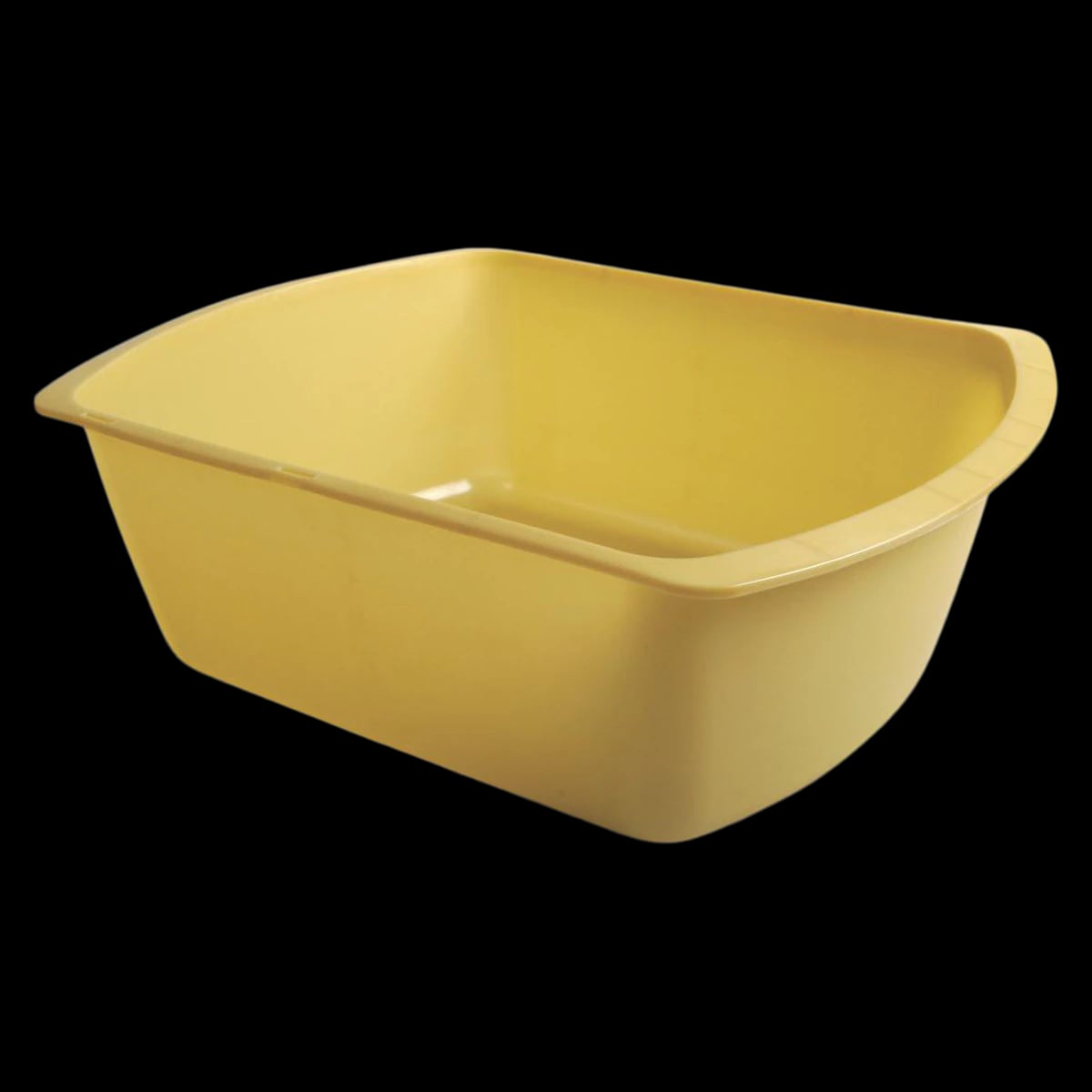 Medline Rectangle Plastic Wash Basin, Gold, 6 Qt