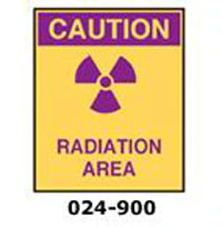 Caution Radiation Area Sign, Mirion Technologies