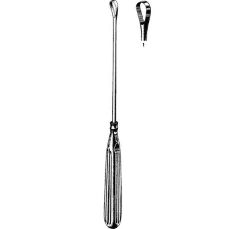 Sklar Instruments Sims Uterine Curette, Size 1, 11" Stainless Steel