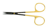 Padgett SuperCut Iris Scissors, Straight, 4-1/2", Tungsten Carbide/Ceramic, Each
