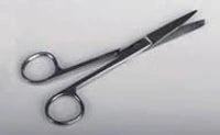 Medline Operating Scissors, Straight, Sharp/Sharp, 5-1/2", Stainless Steel, Disposable, 12/Box